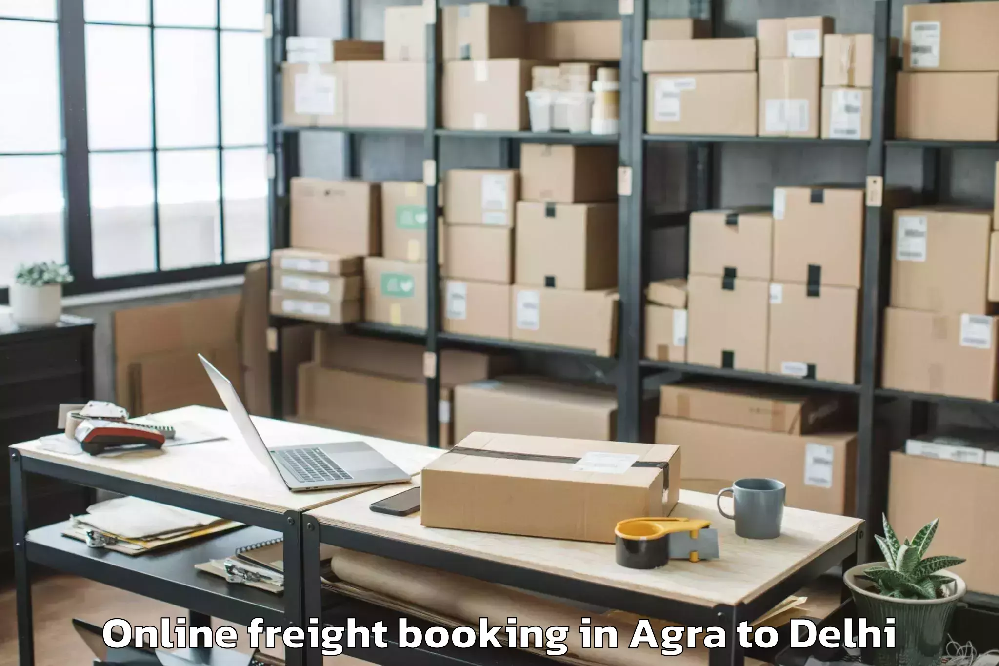 Agra to D Mall Pitampura Online Freight Booking